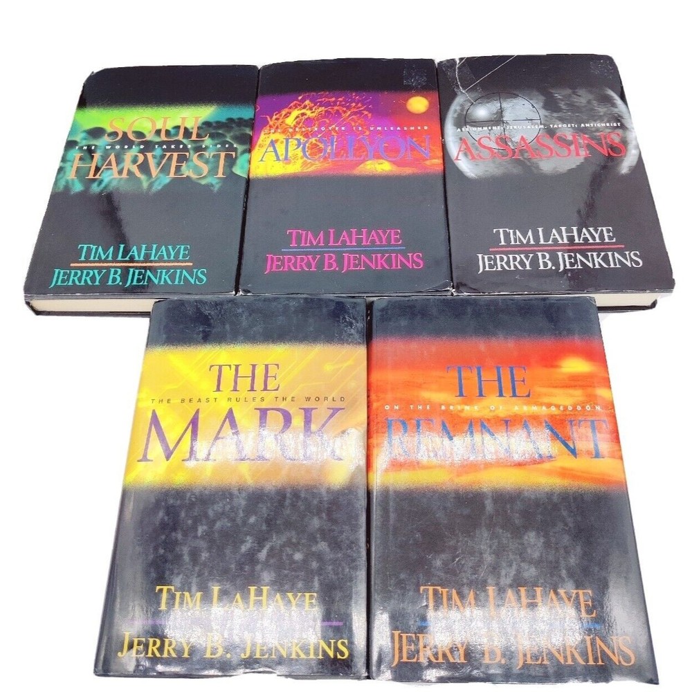 Left Behind Books Book Set Lot Of 5 Tim LaHaye Jerry B Jenkins Hardcover Rapture